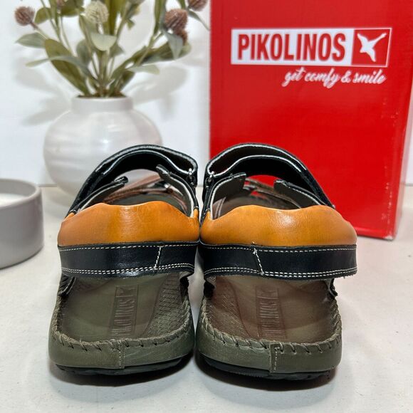 Pikolinos Tarifa Leather Double Strap Sandal Cuero 06J-5818C1 Men's 44/10-10.5 - Picture 5 of 11